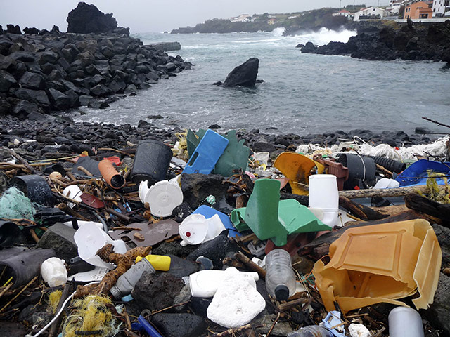 Garbage on a shore